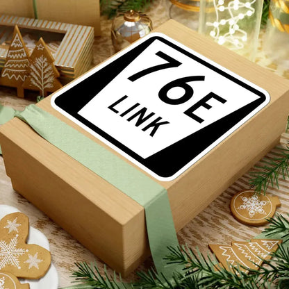 N LINK 76E (Nebraska) (Road Sign) STICKER Vinyl Kiss-Cut Decal - The Sticker Space