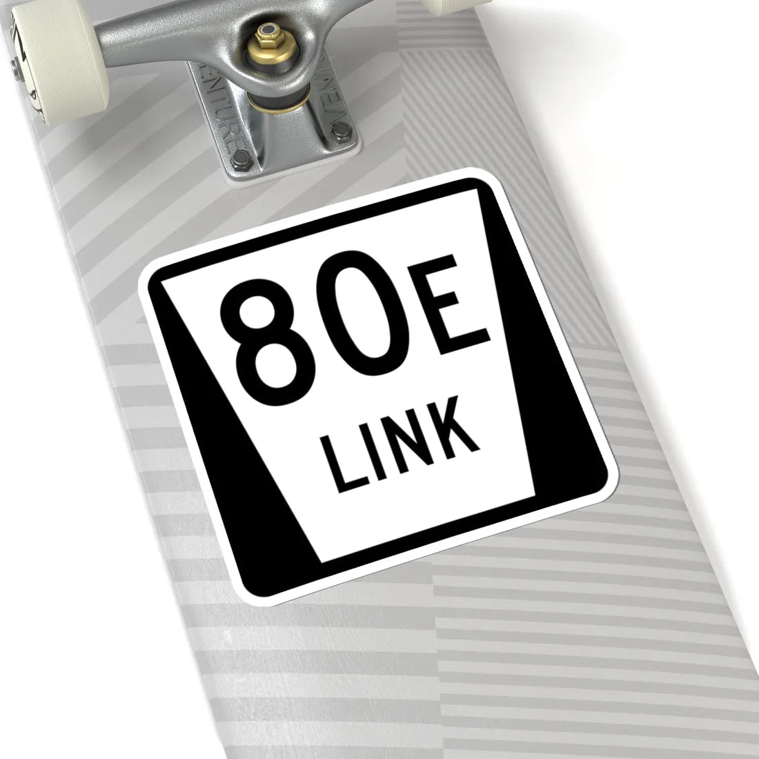 N LINK 80E (Nebraska) (Road Sign) STICKER Vinyl Kiss-Cut Decal - The Sticker Space