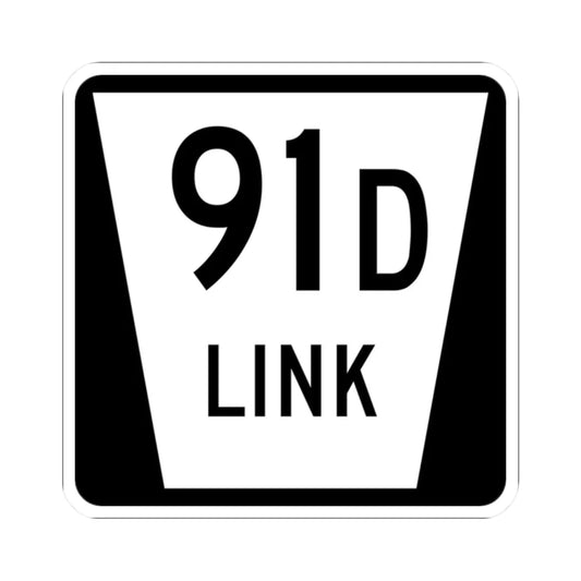 N LINK 91D (Nebraska) (Road Sign) STICKER Vinyl Kiss-Cut Decal 2 Inch White - The Sticker Space