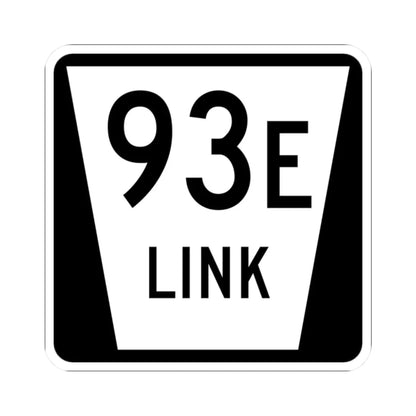 N LINK 93E (Nebraska) (Road Sign) STICKER Vinyl Kiss-Cut Decal 2 Inch White - The Sticker Space