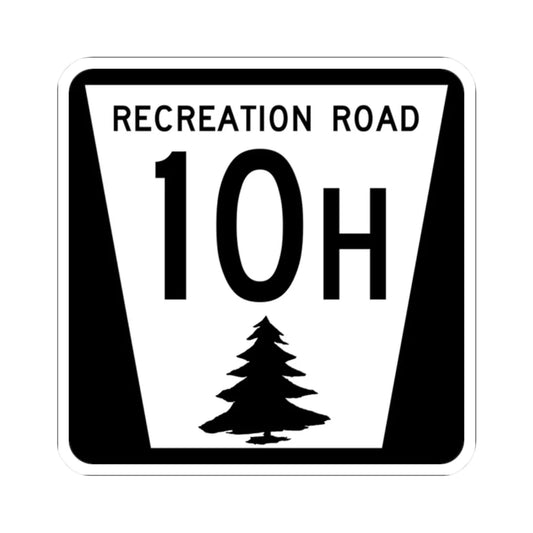 N REC 10H (Nebraska) (Road Sign) STICKER Vinyl Kiss-Cut Decal 2 Inch White - The Sticker Space