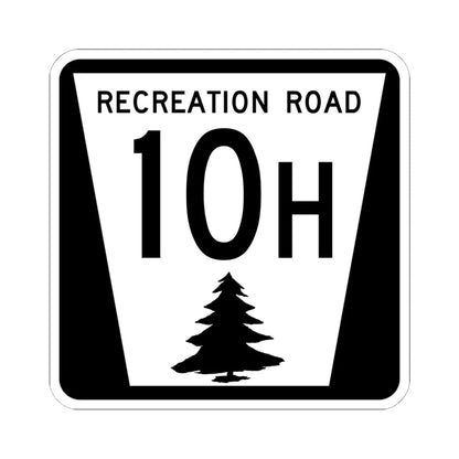 N REC 10H (Nebraska) (Road Sign) STICKER Vinyl Kiss-Cut Decal 6 Inch White - The Sticker Space