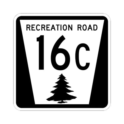 N REC 16C (Nebraska) (Road Sign) STICKER Vinyl Kiss-Cut Decal 6 Inch White - The Sticker Space