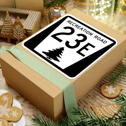 N REC 23E (Nebraska) (Road Sign) STICKER Vinyl Kiss-Cut Decal - The Sticker Space