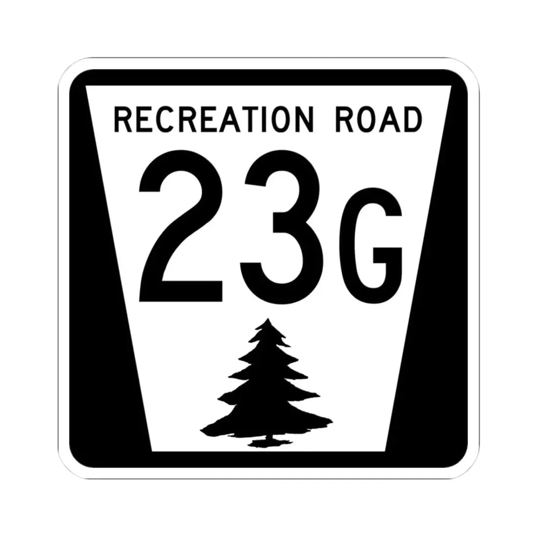 N REC 23G (Nebraska) (Road Sign) STICKER Vinyl Kiss-Cut Decal 3 Inch White - The Sticker Space