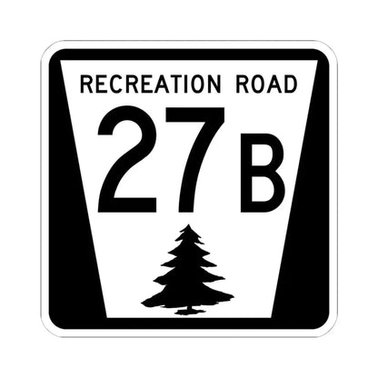 N REC 27B (Nebraska) (Road Sign) STICKER Vinyl Kiss-Cut Decal 6 Inch White - The Sticker Space