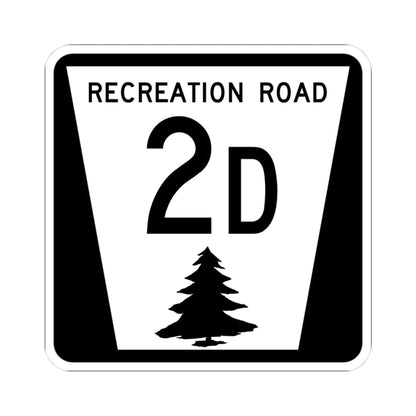 N REC 2D (Nebraska) (Road Sign) STICKER Vinyl Kiss-Cut Decal 3 Inch White - The Sticker Space