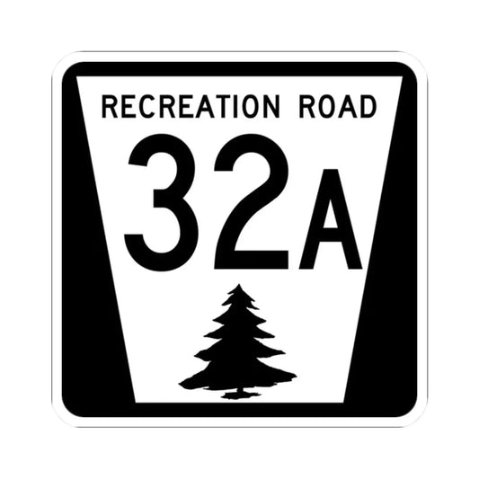 N REC 32A (Nebraska) (Road Sign) STICKER Vinyl Kiss-Cut Decal 2 Inch White - The Sticker Space
