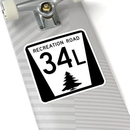 N REC 34L (Nebraska) (Road Sign) STICKER Vinyl Kiss-Cut Decal - The Sticker Space