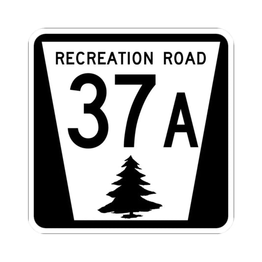 N REC 37A (Nebraska) (Road Sign) STICKER Vinyl Kiss-Cut Decal 2 Inch White - The Sticker Space