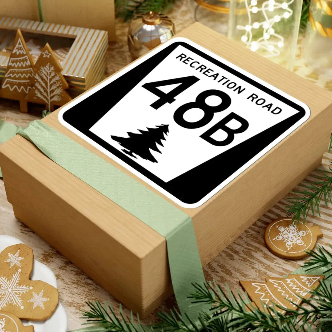 N REC 48B (Nebraska) (Road Sign) STICKER Vinyl Kiss-Cut Decal - The Sticker Space