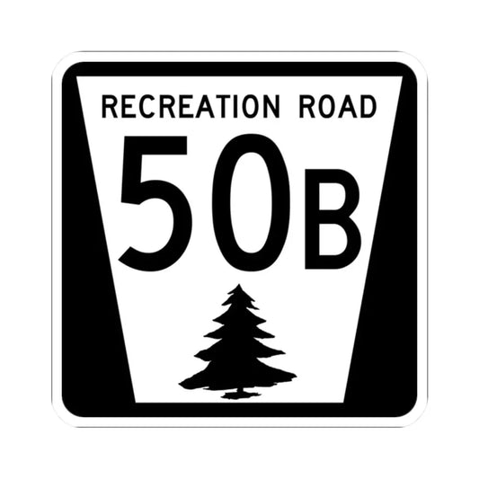 N REC 50B (Nebraska) (Road Sign) STICKER Vinyl Kiss-Cut Decal 2 Inch White - The Sticker Space