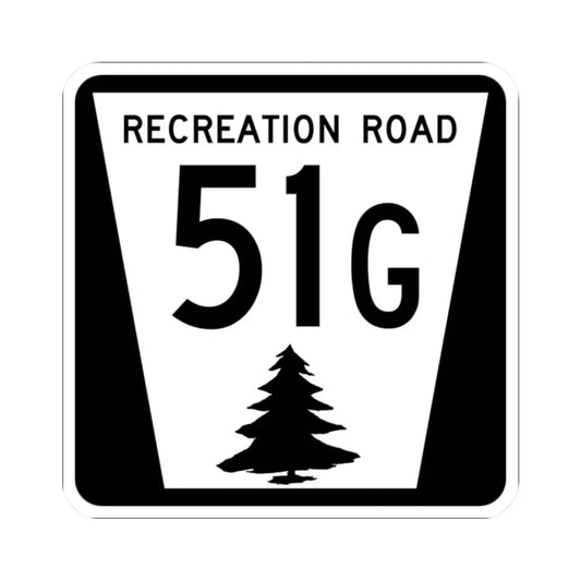 N REC 51G (Nebraska) (Road Sign) STICKER Vinyl Kiss-Cut Decal 2 Inch White - The Sticker Space