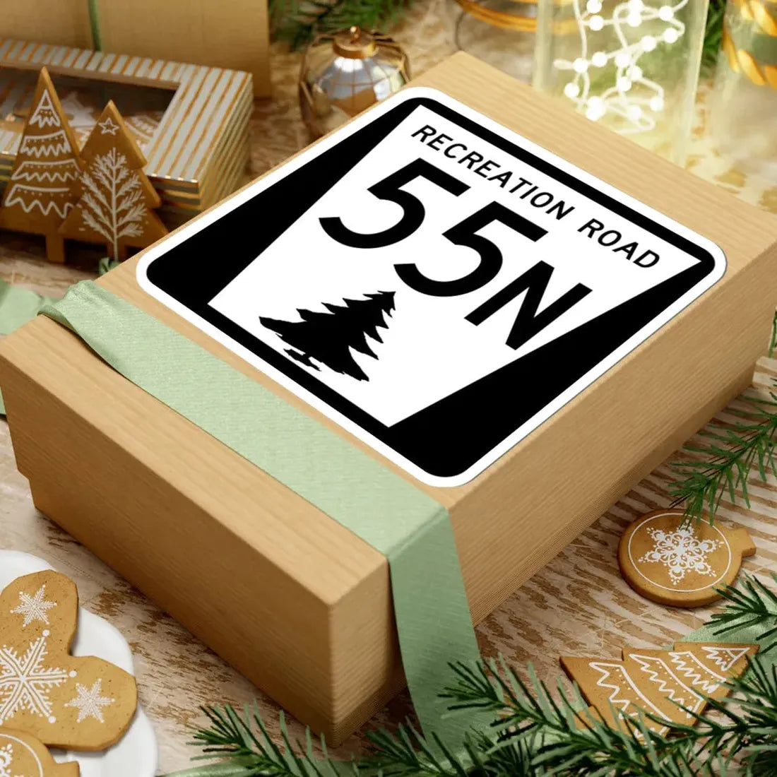 N REC 55N (Nebraska) (Road Sign) STICKER Vinyl Kiss-Cut Decal - The Sticker Space