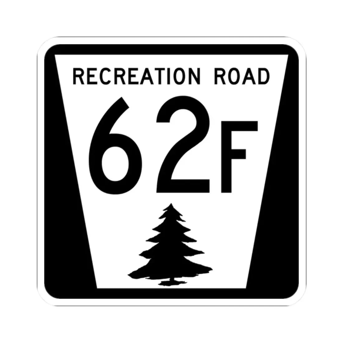 N REC 62F (Nebraska) (Road Sign) STICKER Vinyl Kiss-Cut Decal 2 Inch White - The Sticker Space