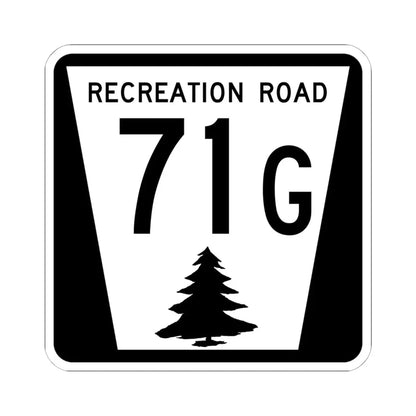 N REC 71G (Nebraska) (Road Sign) STICKER Vinyl Kiss-Cut Decal 6 Inch White - The Sticker Space