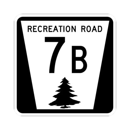 N REC 7B (Nebraska) (Road Sign) STICKER Vinyl Kiss-Cut Decal 2 Inch White - The Sticker Space