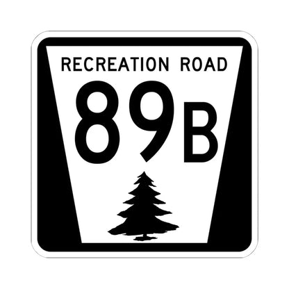 N REC 89B (Nebraska) (Road Sign) STICKER Vinyl Kiss-Cut Decal 6 Inch White - The Sticker Space
