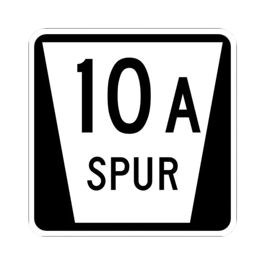 N SPUR 10A (Nebraska) (Road Sign) STICKER Vinyl Kiss-Cut Decal 2 Inch White - The Sticker Space