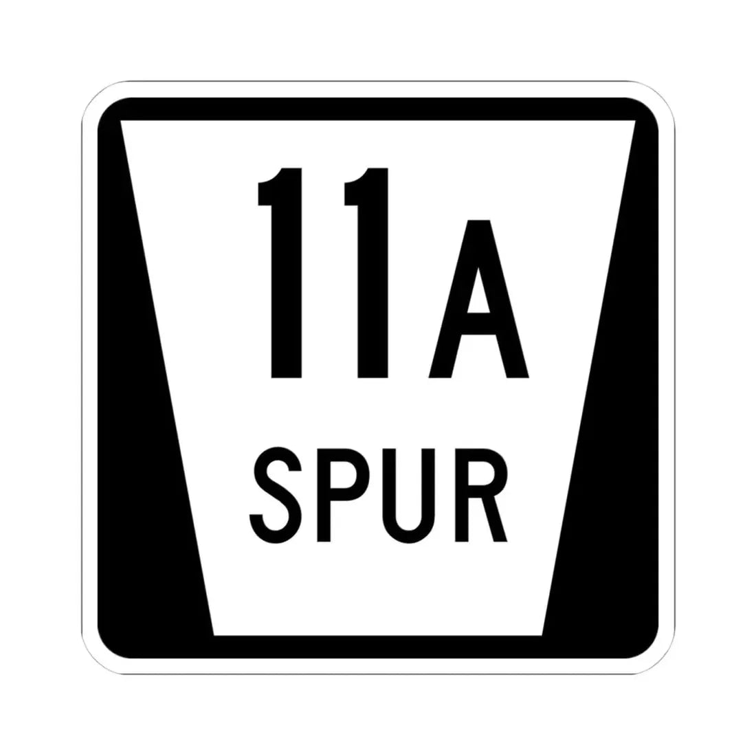 N SPUR 11A (Nebraska) (Road Sign) STICKER Vinyl Kiss-Cut Decal 4 Inch White - The Sticker Space