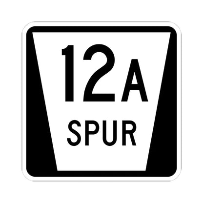 N SPUR 12A (Nebraska) (Road Sign) STICKER Vinyl Kiss-Cut Decal 4 Inch White - The Sticker Space