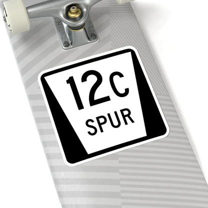 N SPUR 12C (Nebraska) (Road Sign) STICKER Vinyl Kiss-Cut Decal - The Sticker Space