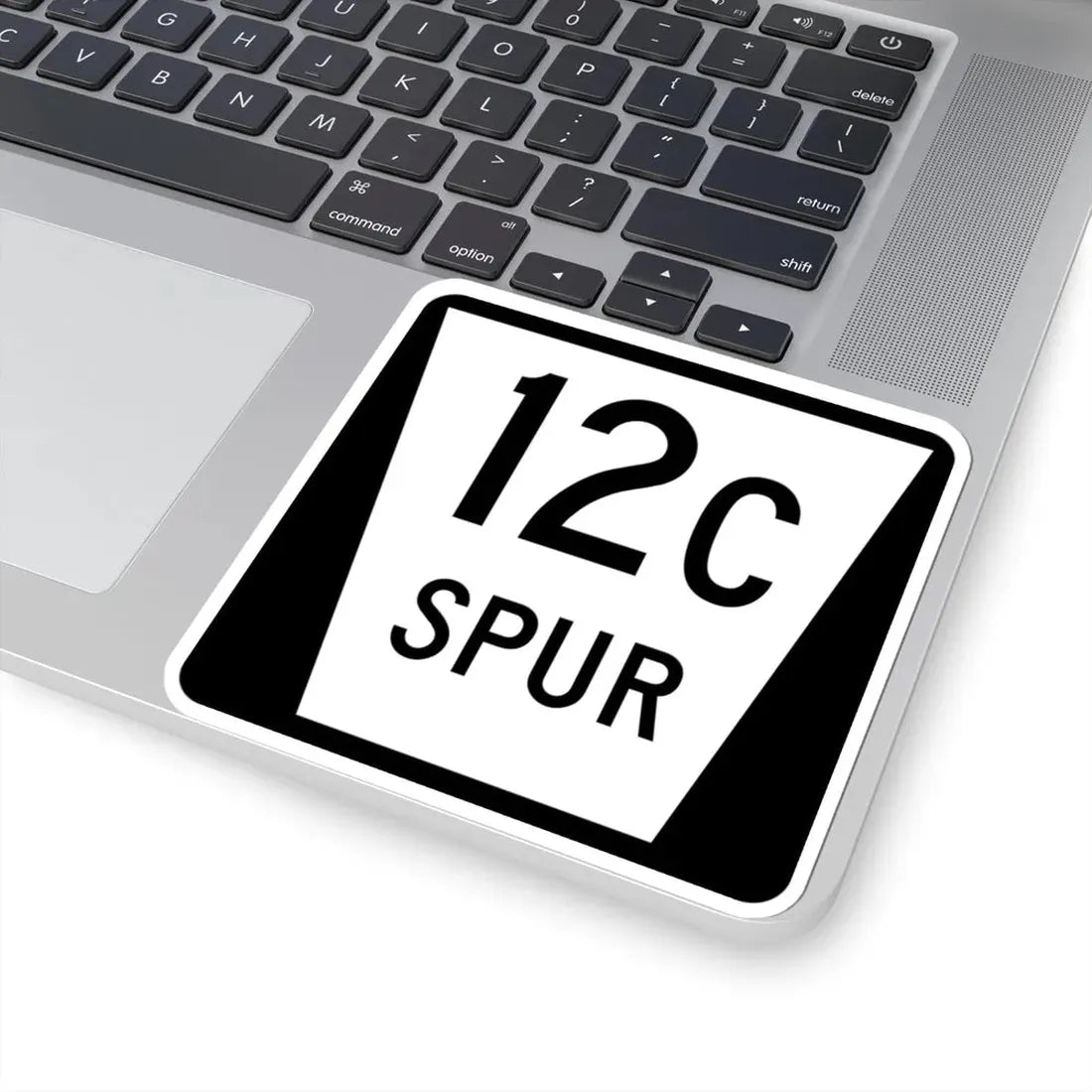 N SPUR 12C (Nebraska) (Road Sign) STICKER Vinyl Kiss-Cut Decal - The Sticker Space