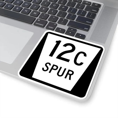 N SPUR 12C (Nebraska) (Road Sign) STICKER Vinyl Kiss-Cut Decal - The Sticker Space
