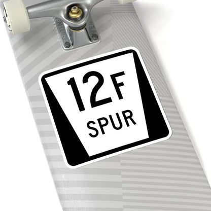 N SPUR 12F (Nebraska) (Road Sign) STICKER Vinyl Kiss-Cut Decal - The Sticker Space