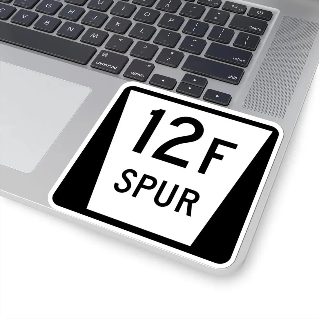 N SPUR 12F (Nebraska) (Road Sign) STICKER Vinyl Kiss-Cut Decal - The Sticker Space