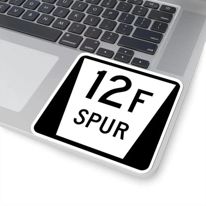 N SPUR 12F (Nebraska) (Road Sign) STICKER Vinyl Kiss-Cut Decal - The Sticker Space