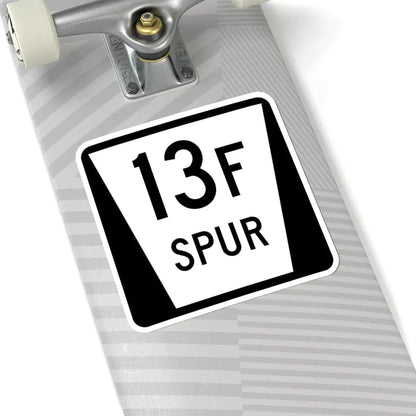 N SPUR 13F (Nebraska) (Road Sign) STICKER Vinyl Kiss-Cut Decal - The Sticker Space
