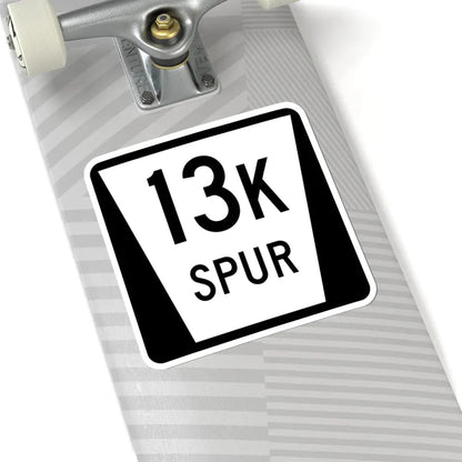N SPUR 13K (Nebraska) (Road Sign) STICKER Vinyl Kiss-Cut Decal - The Sticker Space