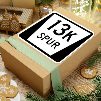 N SPUR 13K (Nebraska) (Road Sign) STICKER Vinyl Kiss-Cut Decal - The Sticker Space