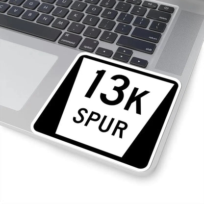 N SPUR 13K (Nebraska) (Road Sign) STICKER Vinyl Kiss-Cut Decal - The Sticker Space