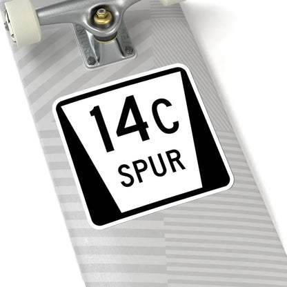 N SPUR 14C (Nebraska) (Road Sign) STICKER Vinyl Kiss-Cut Decal - The Sticker Space