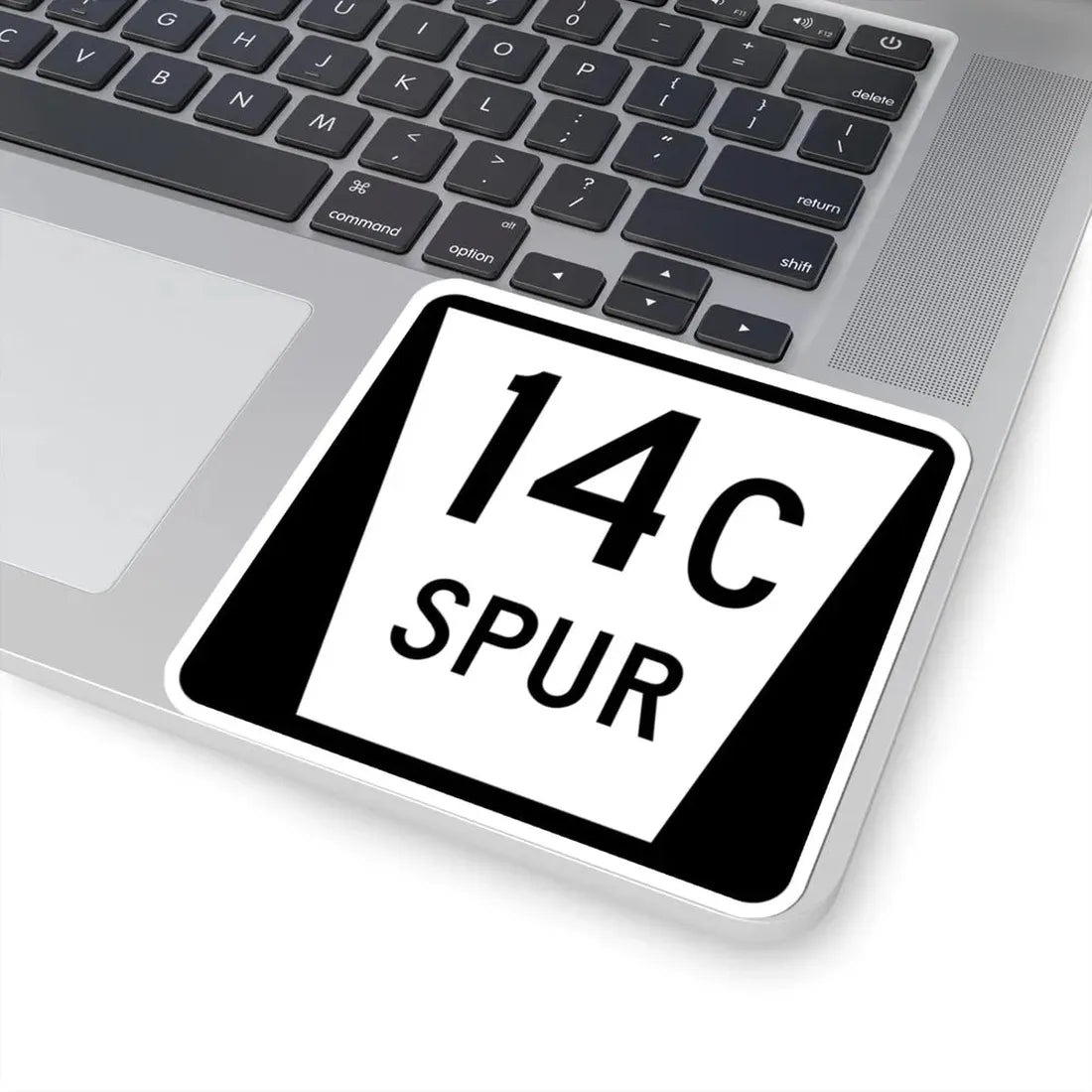 N SPUR 14C (Nebraska) (Road Sign) STICKER Vinyl Kiss-Cut Decal - The Sticker Space