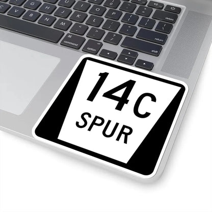 N SPUR 14C (Nebraska) (Road Sign) STICKER Vinyl Kiss-Cut Decal - The Sticker Space