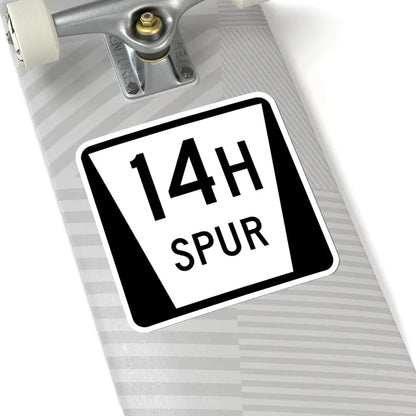 N SPUR 14H (Nebraska) (Road Sign) STICKER Vinyl Kiss-Cut Decal - The Sticker Space
