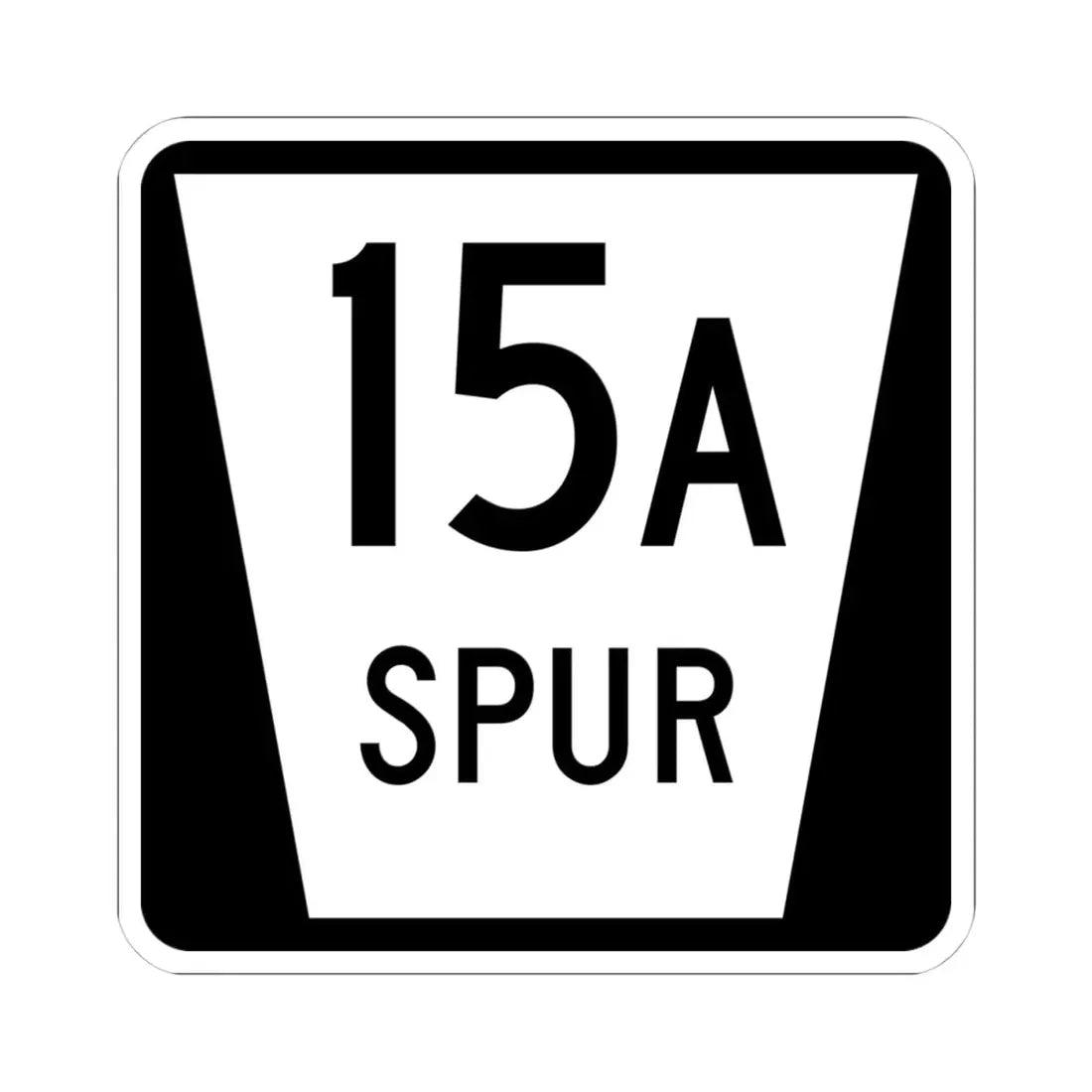 N SPUR 15A (Nebraska) (Road Sign) STICKER Vinyl Kiss-Cut Decal 4 Inch White - The Sticker Space