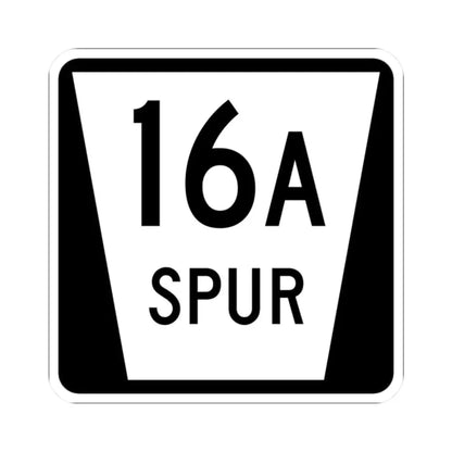 N SPUR 16A (Nebraska) (Road Sign) STICKER Vinyl Kiss-Cut Decal 2 Inch White - The Sticker Space