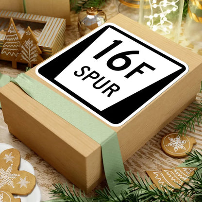 N SPUR 16F (Nebraska) (Road Sign) STICKER Vinyl Kiss-Cut Decal - The Sticker Space