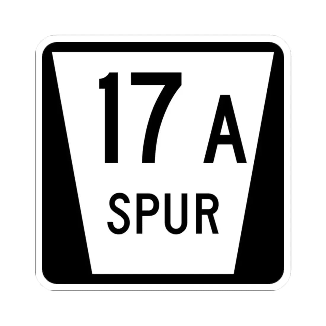 N SPUR 17A (Nebraska) (Road Sign) STICKER Vinyl Kiss-Cut Decal 2 Inch White - The Sticker Space