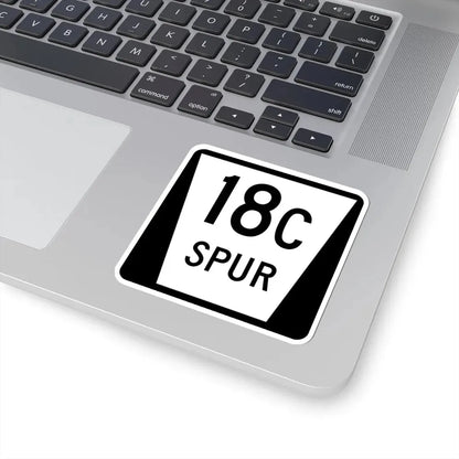 N SPUR 18C (Nebraska) (Road Sign) STICKER Vinyl Kiss-Cut Decal - The Sticker Space