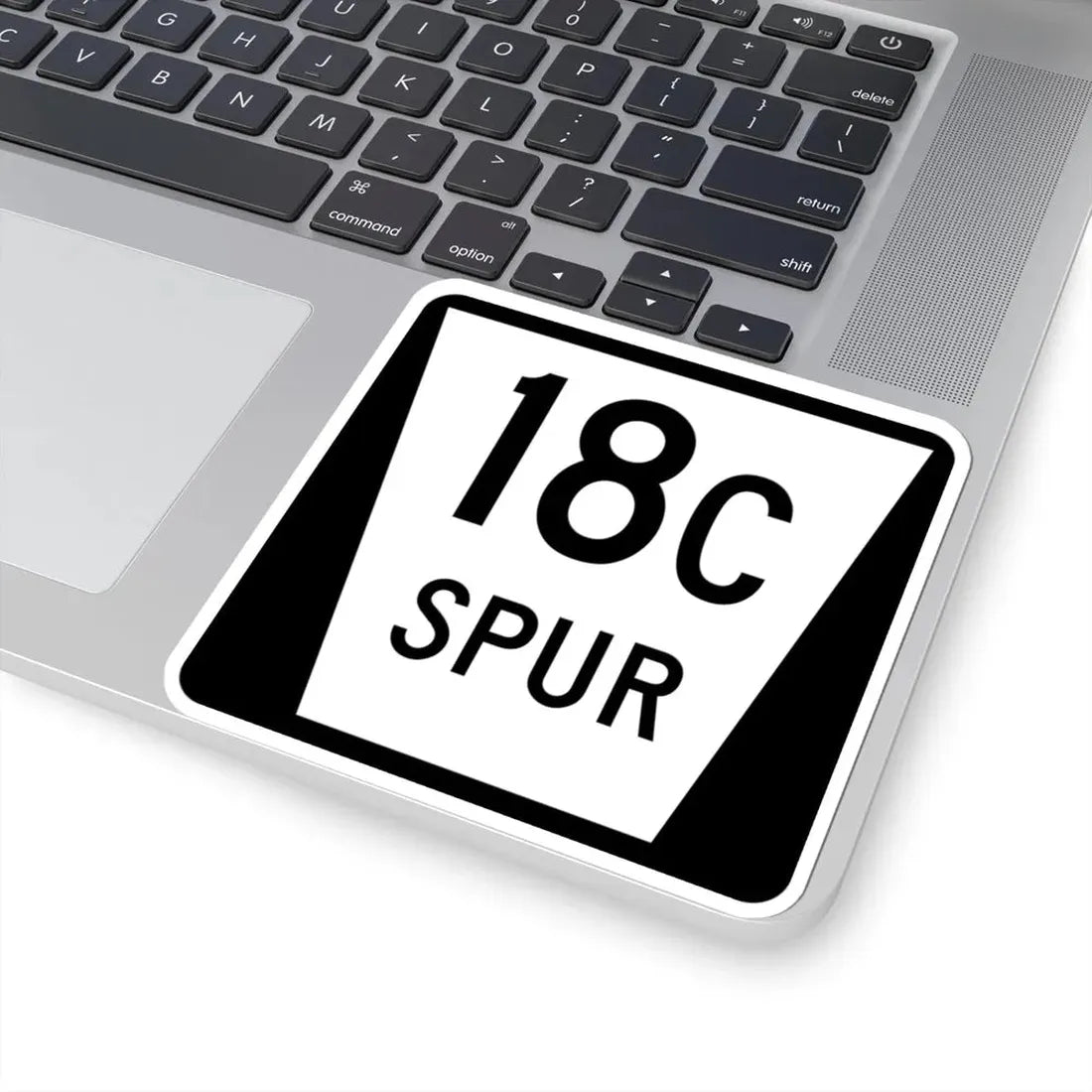 N SPUR 18C (Nebraska) (Road Sign) STICKER Vinyl Kiss-Cut Decal - The Sticker Space