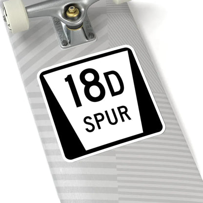 N SPUR 18D (Nebraska) (Road Sign) STICKER Vinyl Kiss-Cut Decal - The Sticker Space