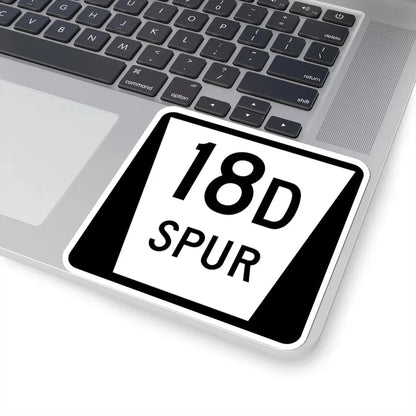 N SPUR 18D (Nebraska) (Road Sign) STICKER Vinyl Kiss-Cut Decal - The Sticker Space