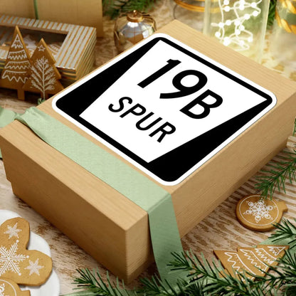 N SPUR 19B (Nebraska) (Road Sign) STICKER Vinyl Kiss-Cut Decal - The Sticker Space