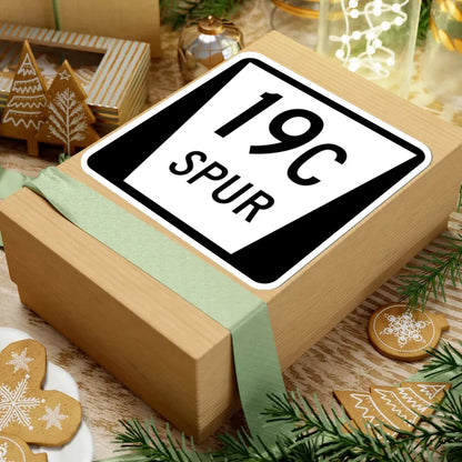 N SPUR 19C (Nebraska) (Road Sign) STICKER Vinyl Kiss-Cut Decal - The Sticker Space