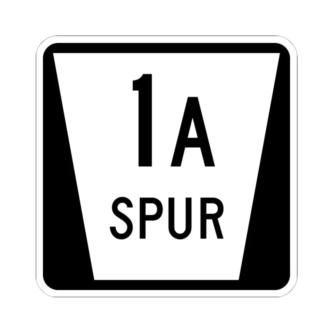 N SPUR 1A (Nebraska) (Road Sign) STICKER Vinyl Kiss-Cut Decal 6 Inch White - The Sticker Space